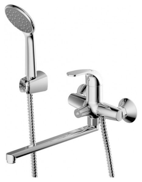 Смеситель Bravat Fit F6135188CP-LB-RUS с для ванны с душем